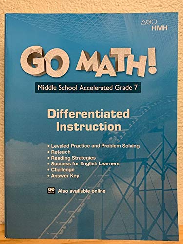 Go Math! StA Differentiated Instruction Resource Accelerated 7