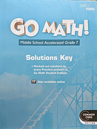 Go Math! Solutions Key Accelerated 7
