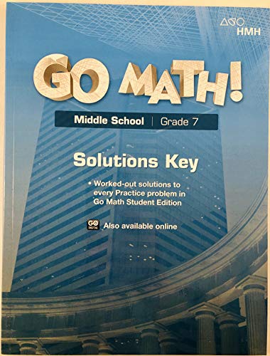 Go Math! StA Solutions Key Grade 7