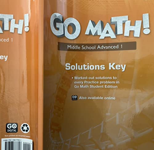 Go Math! StA Solutions Key Adv1
