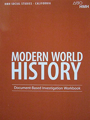 HMH Social Studies:World History California Document Based Investigation Workbook