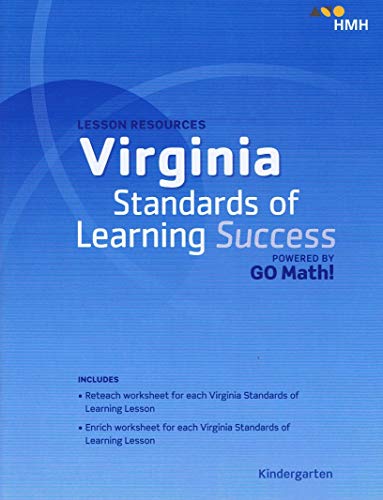 Virginia Go Math! Reteach and Enrich Resources Grade K