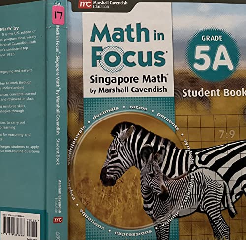 2018 Math in Focus (STA) Student Edition Book A Grade 5