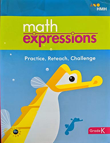 Math Expressions (StA) Practice/Reteach/Challenge Book BlackLine Master Grade K