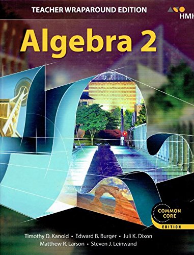 2018 AGA Teacher Edition Hardcover Algebra 2