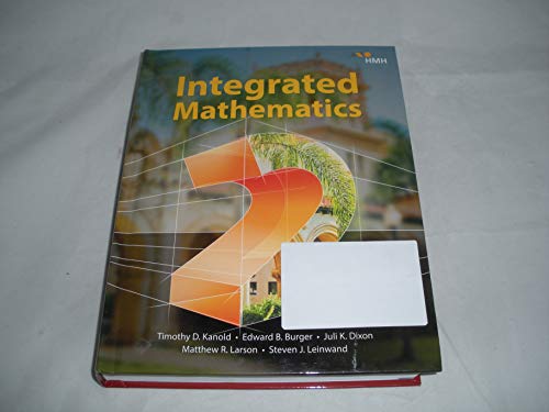 2018 Integrated Mathematics Student Edition Hardcover Integrated 2