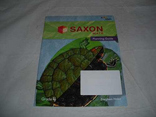 Saxon Math Hake Planning Guide Grade 4