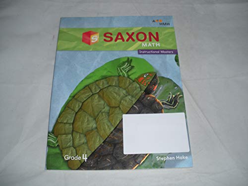 Saxon Math Hake Instructional Masters Workbook Grade 4