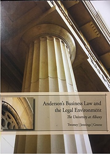 ACP ANDERSONS BUSINESS LAW & LEGAL ENVIRONMENT