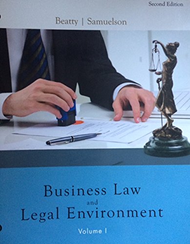 ACP LEGAL ENVIRONMENT BUSINESS I: LEGL 225