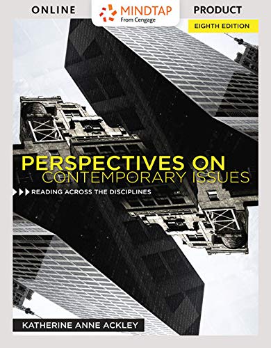 MindTap English, 1 term (6 months) Printed Access Card for Ackley's Perspectives on Contemporary Issues, 8th
