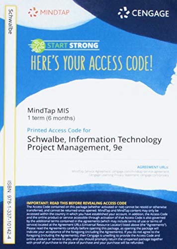 MindTap for Schwalbe's Information Technology Project Management, 1 term Printed Access Card