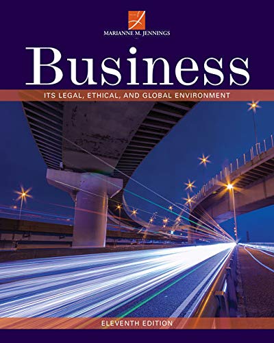 MindTap Business Law, 1 term (6 months) Printed Access Card for Jennings' Business: Its Legal, Ethical, and Global Environment, 11th