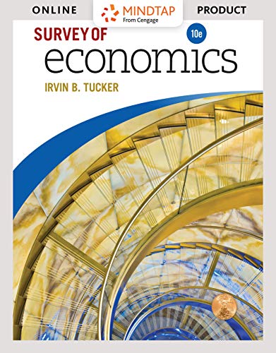 MindTap Economics, 1 term (6 months) Printed Access Card for Tucker's Survey of Economics, 10th