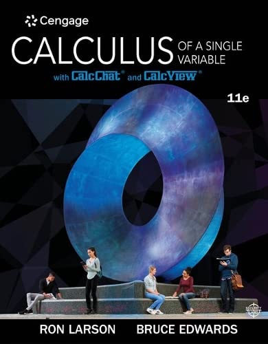 Student Solutions Manual for Larson/Edwards' Calculus of a Single Variable, 11th