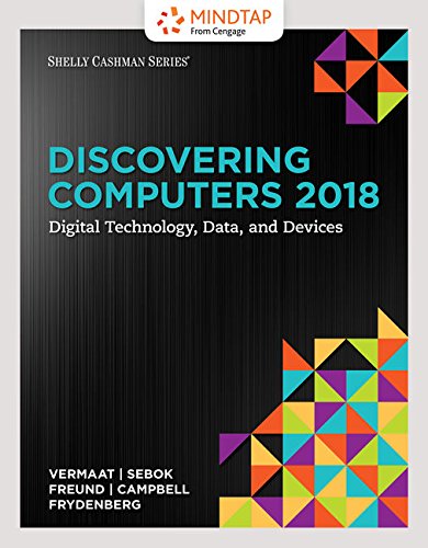 MindTap Computing, 2 terms (12 months) Printed Access Card for Vermaat/Sebok/Freund/Campbell Frydenberg's Discovering Computers Â©2018