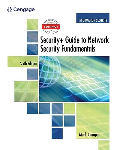 MindTap Information Security, 1 term (6 months) Printed Access Card for Ciampa's CompTIA Security+ Guide to Network Security Fundamentals