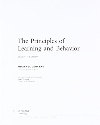 Bundle: The Principles of Learning and Behavior, Loose-Leaf Version, 7th + MindTap Psychology, 1 term (6 months) Printed Access Card