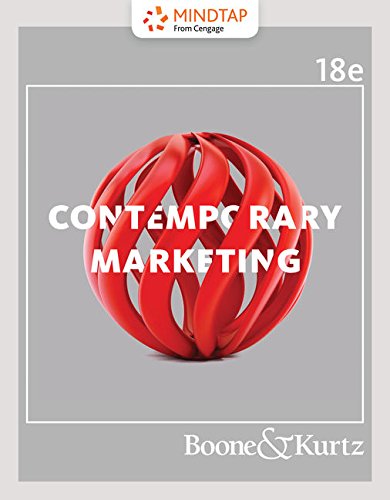 MindTap Marketing, 1 term (6 months) Printed Access Card for Boone/Kurtz's Contemporary Marketing, 18th