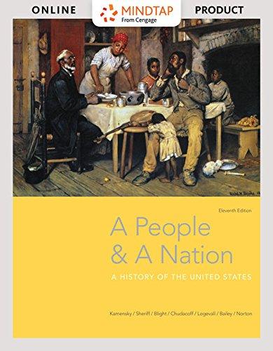 MindTap History, 1 term (6 months) Printed Access Card for Kamensky/Sheriff/Blight/Chudacoff/Logevall/Bailey/Norton's A People and a Nation: A History of the United States, 11th