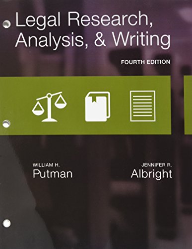 Legal Research, Analysis, and Writing, Loose-Leaf Version