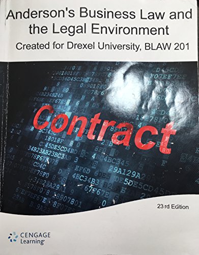 ACP BLAW 201: BUSINESS LAW I