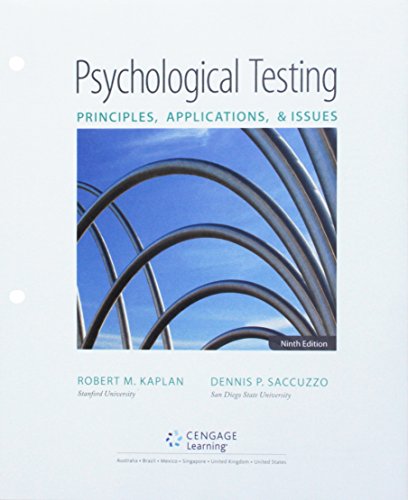 Bundle: Psychological Testing: Principles, Applications, and Issues, Loose-Leaf Version, 9th + MindTap Psychology, 1 term (6 months) Printed Access Card