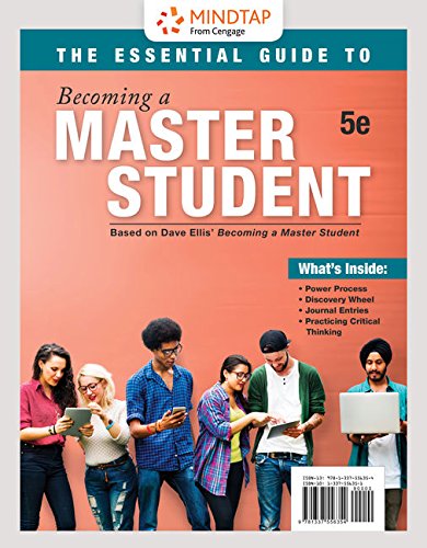MindTap College Success, 1 term (6 months) Printed Access Card for Ellis' The Essential Guide to Becoming a Master Student, 5th