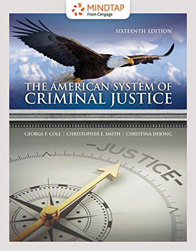 MindTap Criminal Justice, 1 term (6 months) Printed Access Card for Cole/Smith/Dejong's The American System of Criminal Justice