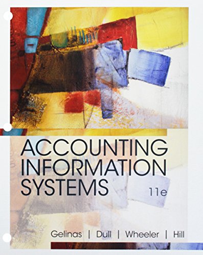 Bundle: Accounting Information Systems, Loose-Leaf Version, 11th + MindTap Accounting, 1 term (6 months) Printed Access Card
