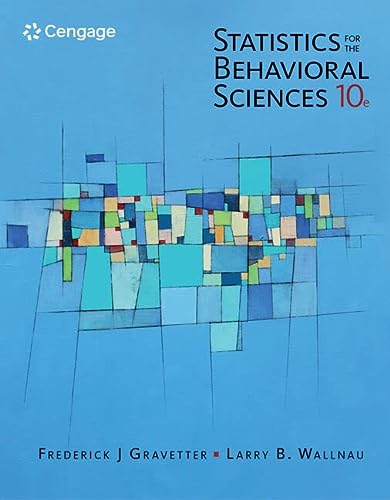 Bundle: Statistics for The Behavioral Sciences, 10th + MindTap Psychology, 2 terms (12 months) Printed Access Card