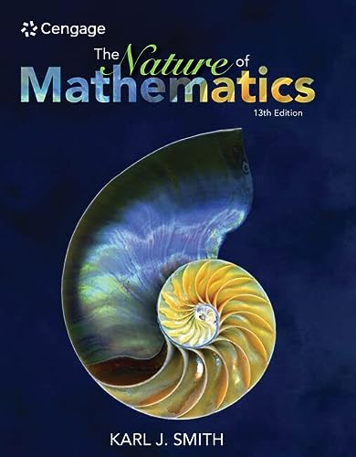 Bundle: Nature of Mathematics, 13th + WebAssign Printed Access Card for Smith's Nature of Mathematics, 13th Edition, Single-Term