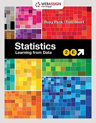 WebAssign Printed Access Card for Peck/Shortâ€™s Statistics: Learning from Data, Single-Term