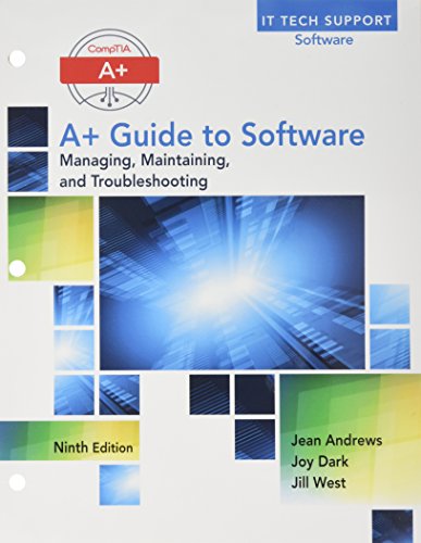 A+ Guide to Software, Loose-leaf Version