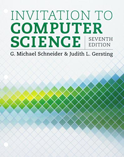 Invitation to Computer Science, Loose-Leaf Version
