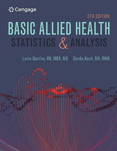 Basic Allied Health Statistics and Analysis, Spiral bound