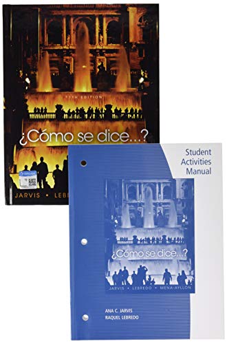 Bundle: Â¿CÃ³mo se diceâ€¦? Student Text, 11th + Student Activities Manual