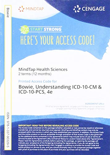 MindTap for Bowie's Understanding ICD-10-CM and ICD-10-PCS: A Worktext, 2 terms Printed Access Card