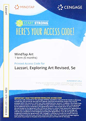 MindTap for Lazzari/Schlesier's Exploring Art: A Global, Thematic Approach, Revised, 1 term Printed Access Card