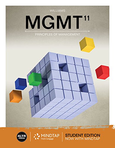 MindTap Management, 1 Term (6 Months) Printed Access Card for Williams' MGMT