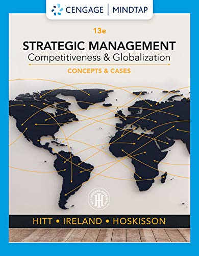 MindTap for Hitt/Ireland/Hoskisson's Strategic Management: Competitiveness and Globalization, 1 term Printed Access Card