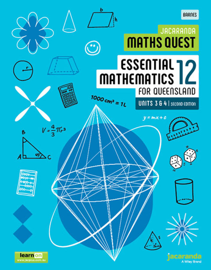 Jacaranda Maths Quest 12 Essential Mathematics Units 3 and 4 for Queensland, 2e learnON & Print