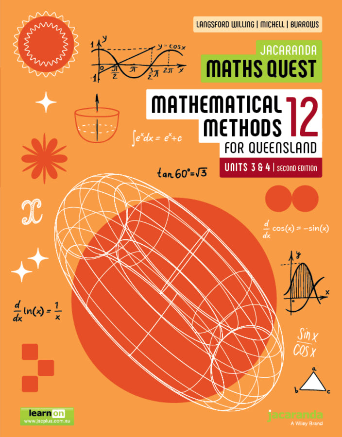 Jacaranda Maths Quest 12 Mathematical Methods Units 3 and 4 for Queensland, 2e learnON & Print