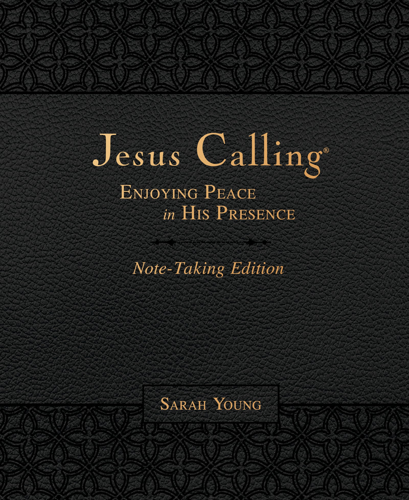 Jesus Calling Note-Taking Edition, Leathersoft, Black, with Full Scriptures: Enjoying Peace in His Presence (A 365-Day Devotional and Prayer Journal)