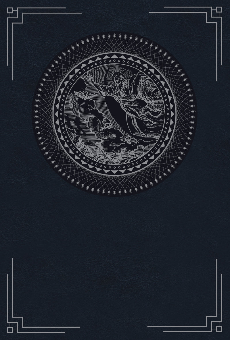 Biblia Católica, Ilustrada, Leathersoft, Azul añil, Comfort Print