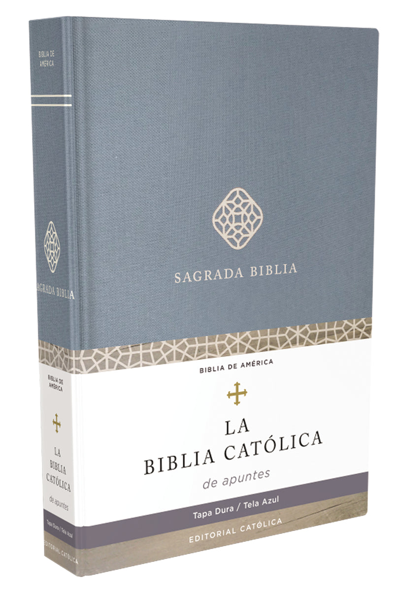 Biblia Católica de apuntes, Tapa dura/tela, Azul, Comfort Print