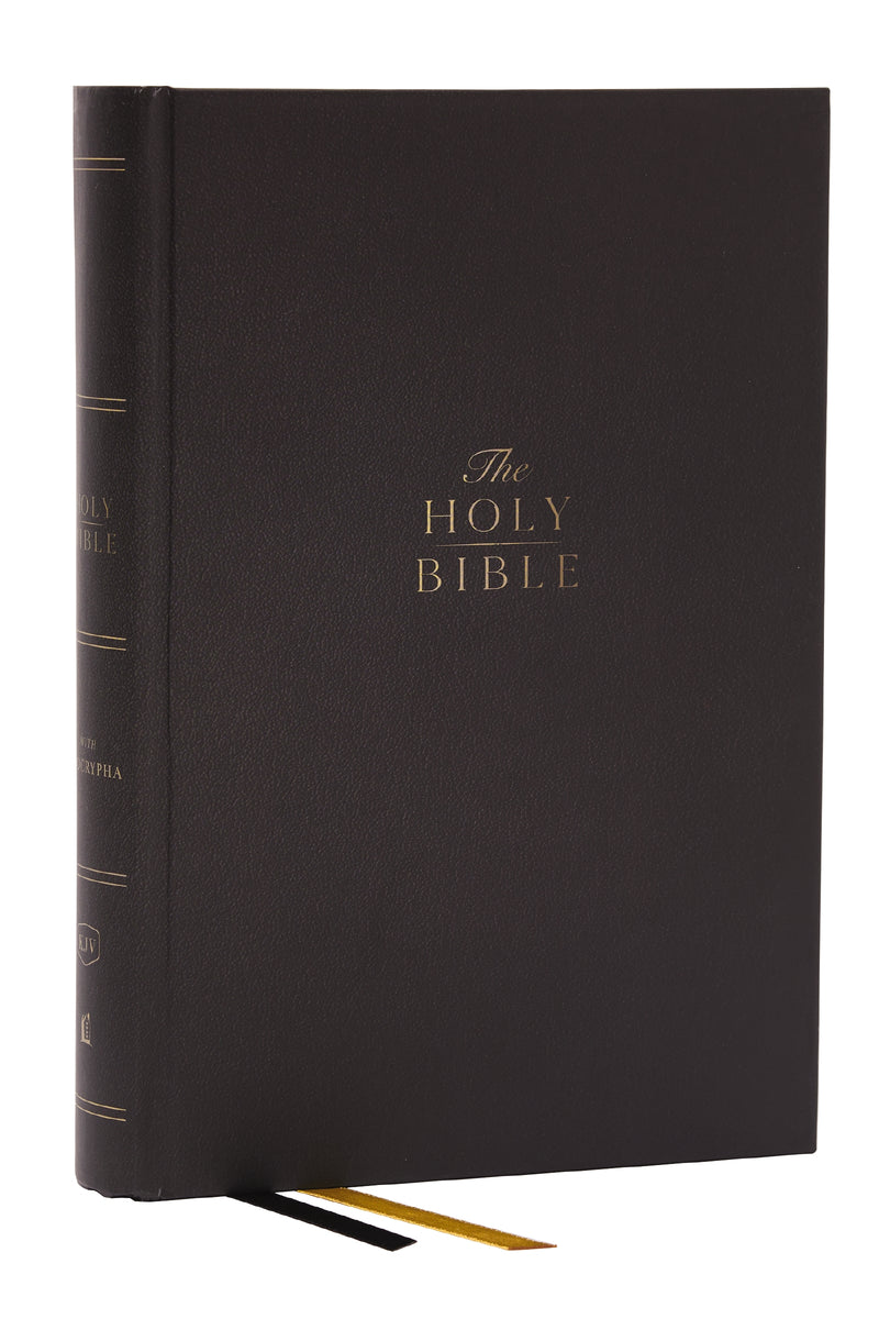 KJV Holy Bible with Apocrypha and 73,000 Center-Column Cross References, Hardcover, Red Letter, Comfort Print: King James Version