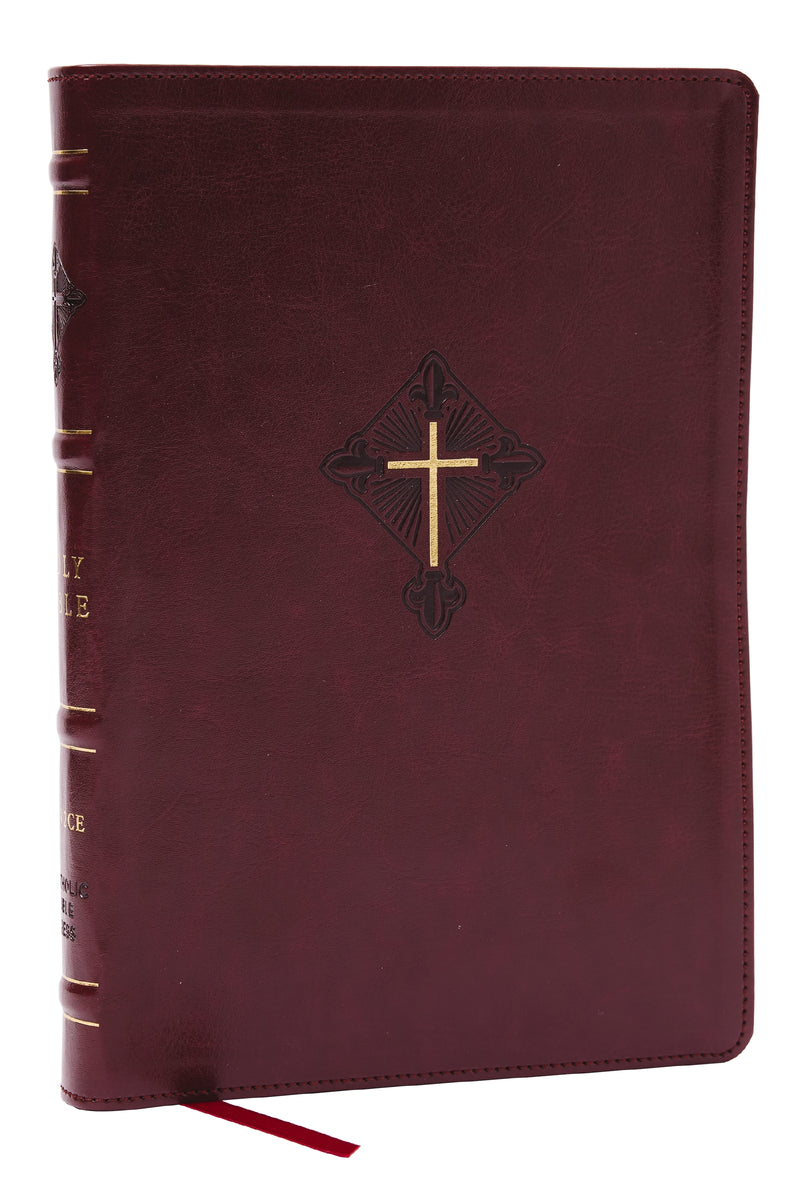 RSV2CE, Thinline Large Print Catholic Bible, Crimson Leathersoft, Comfort Print