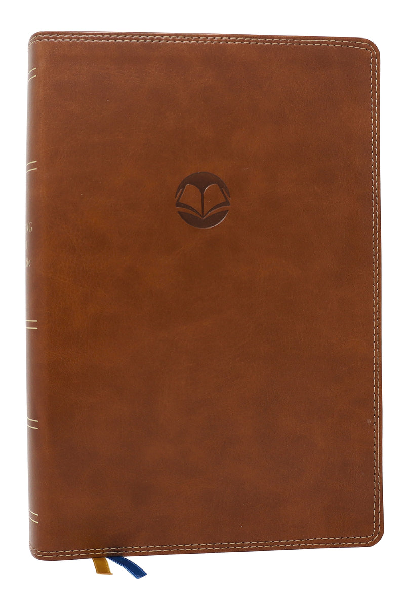 Enduring Word Study Bible: Pastoral Commentary from Every Chapter of the Bible (NKJV, Brown Leathersoft, Red Letter, Comfort Print)