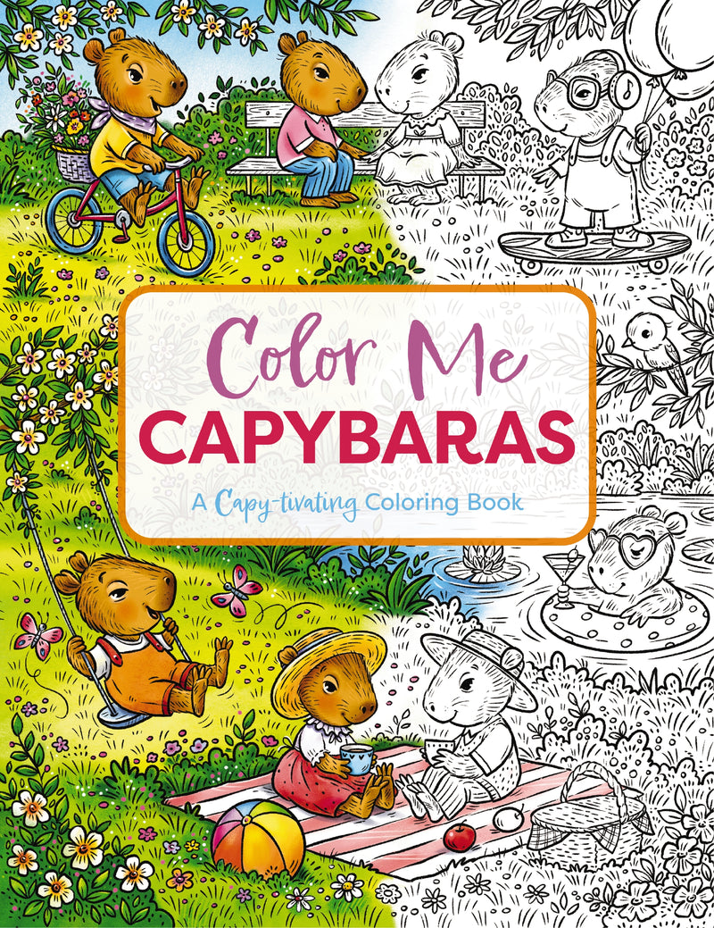 Color Me Capybaras: A Capy-tivating Coloring Book